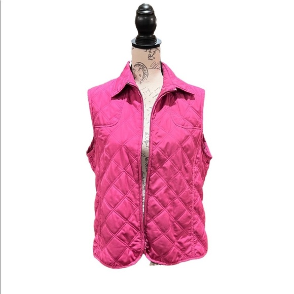 Women’s pink quilted vest size L - Picture 3 of 7